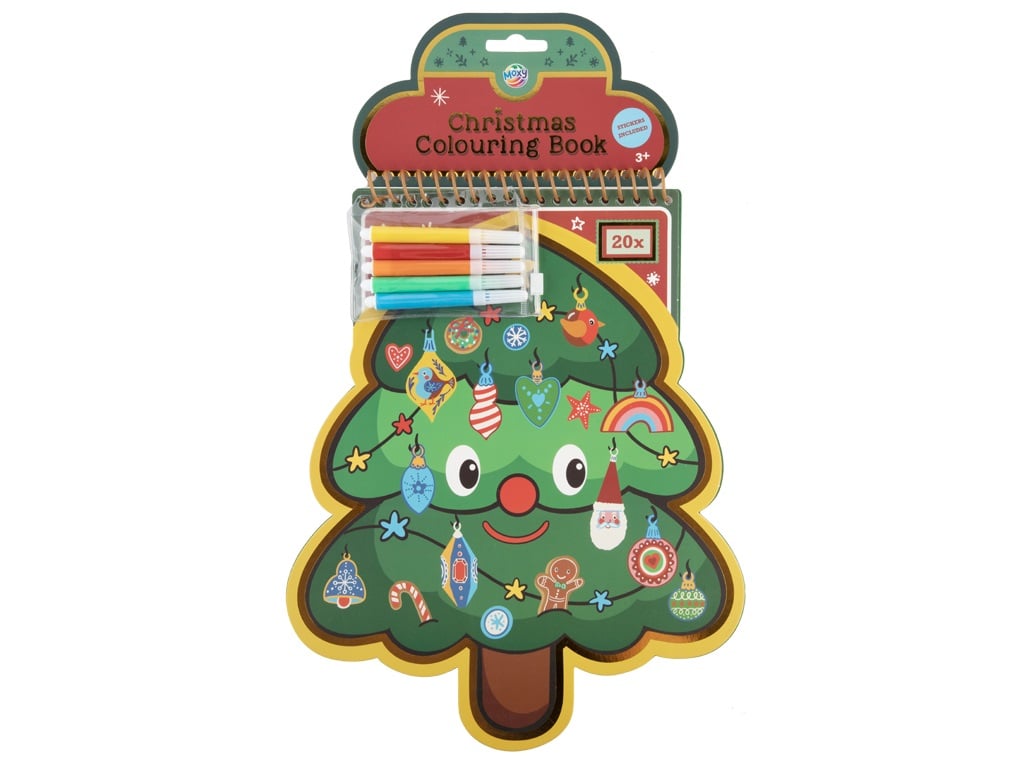 LIBRO COLOREAR ARBOL NAVIDAD 30CM 20H