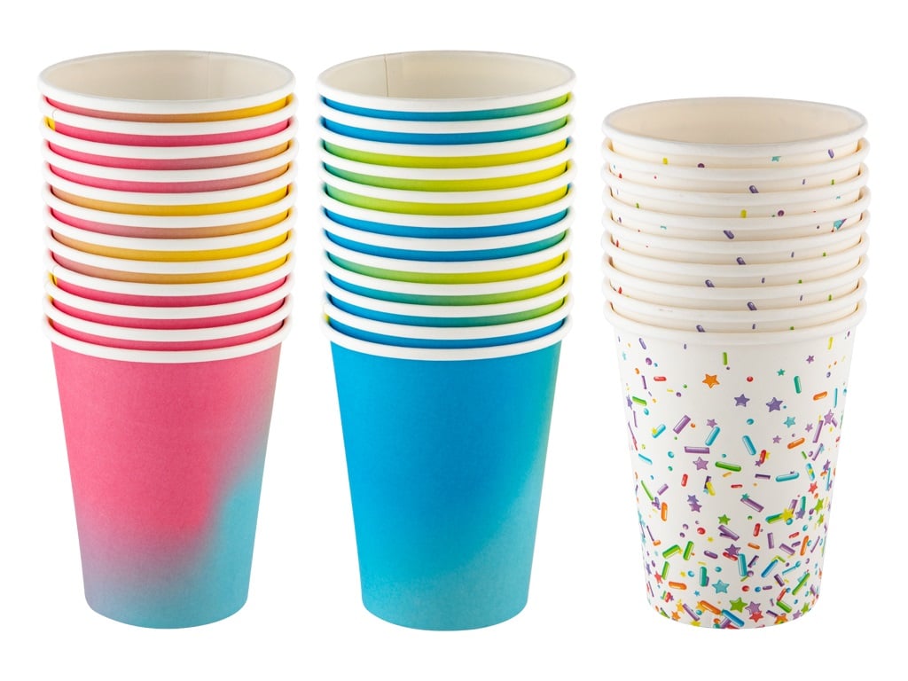 VASO CARTON FIESTA 230ML 12UD