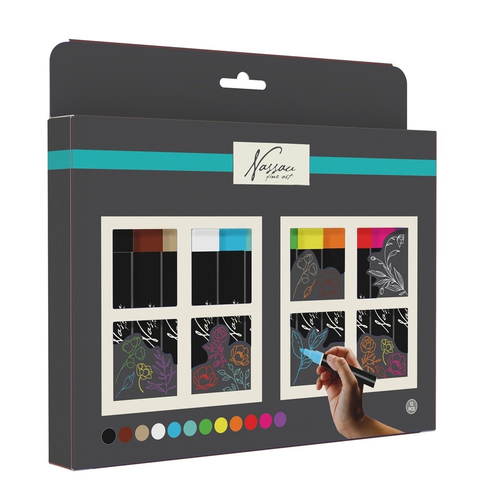 ROTULADOR VENTANA/CHALK 12UDS