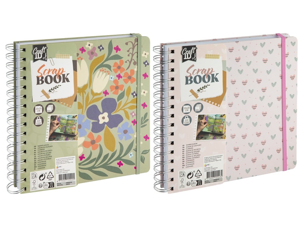 BLOC SCRAPBOOK 20,5X20,5CM 40H