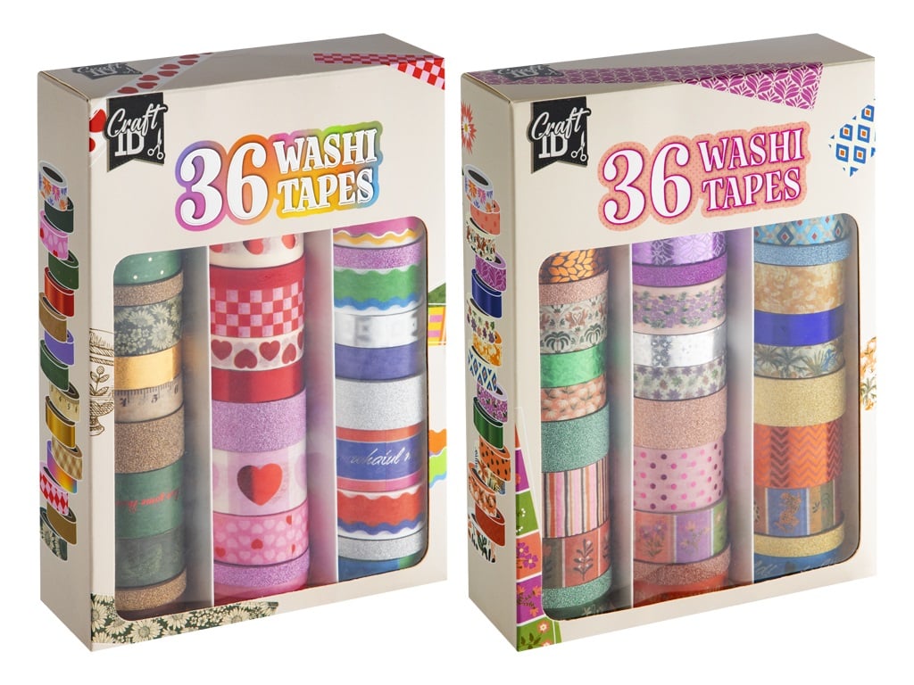WASHI TAPE 36 PIEZAS