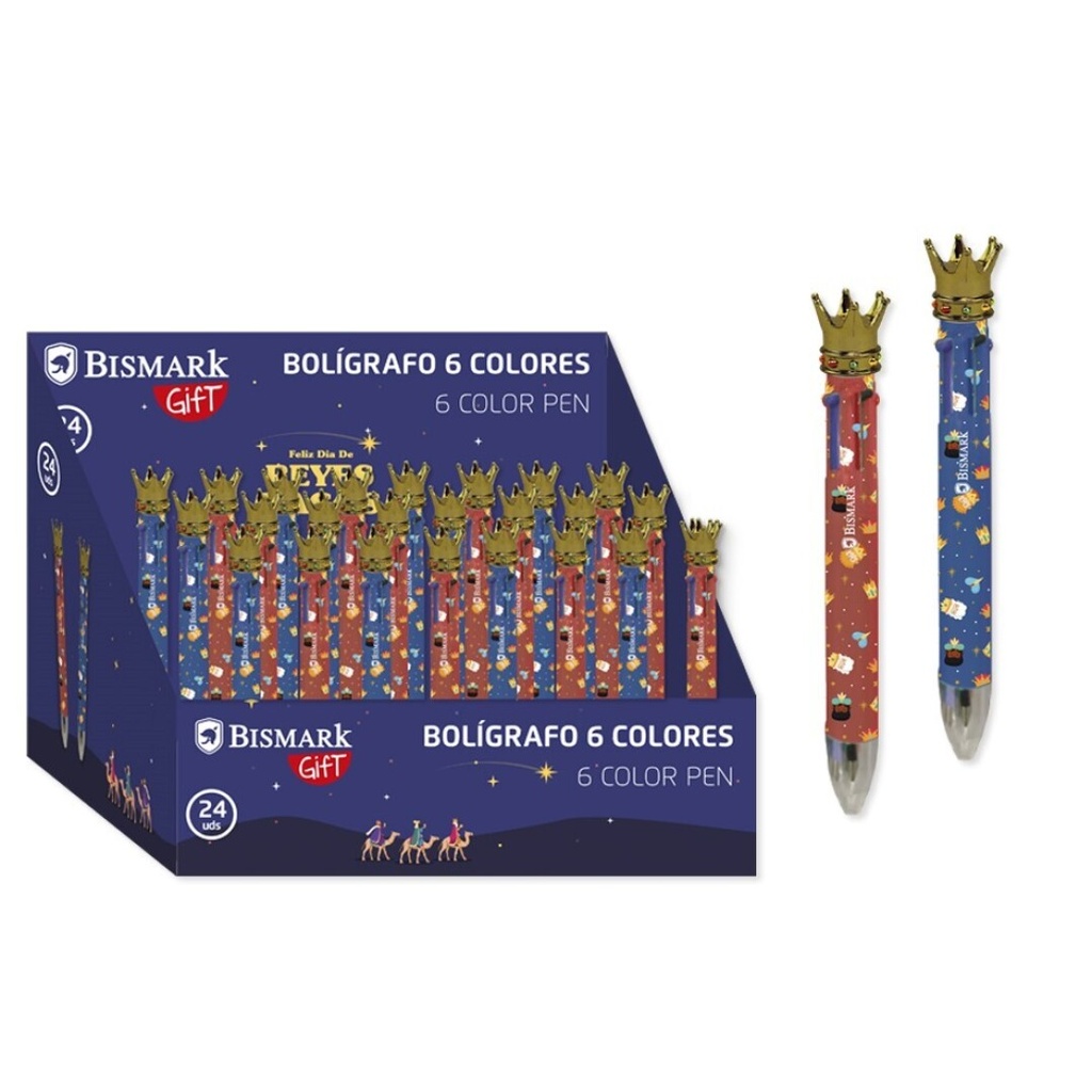 BOLIGRAFO REYES MAGOS 6COL