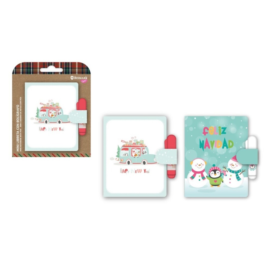 MINI LIBRETA NAVIDAD C/BOLI