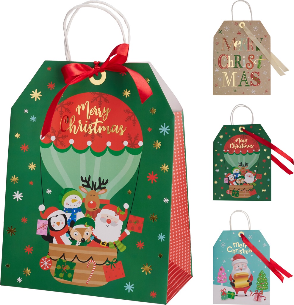 GIFT BAG LARGE XMAS DESIGN