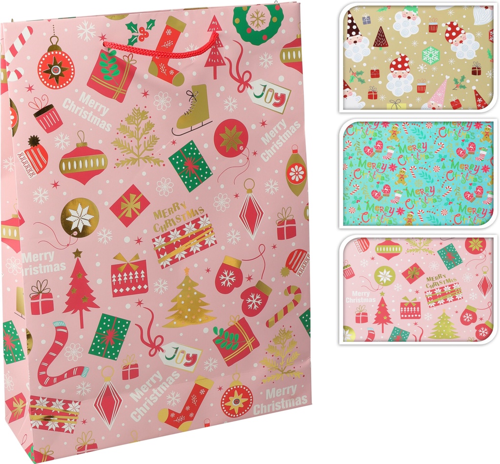 GIFTBAG MEDIUM XMAS 3ASS