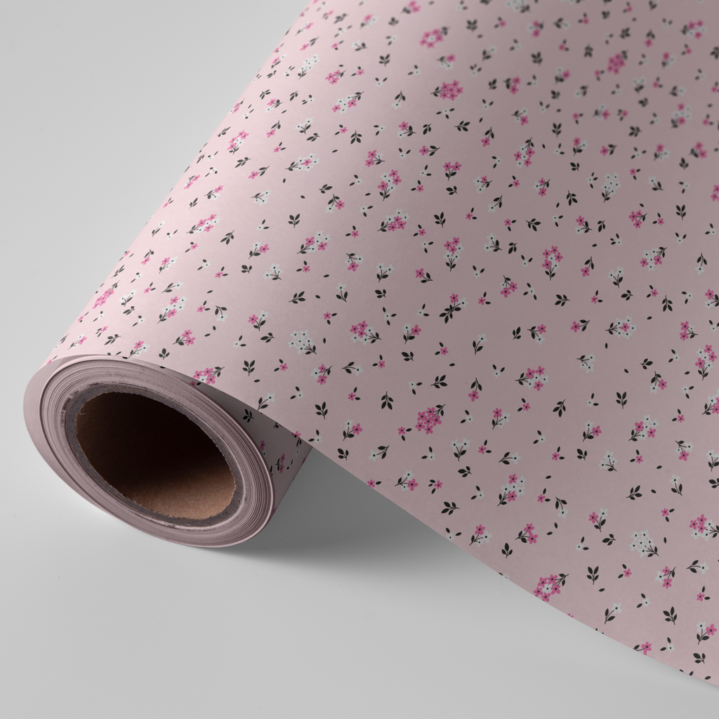 PAPEL REGALO BOBINA 31CM FLORECILLAS