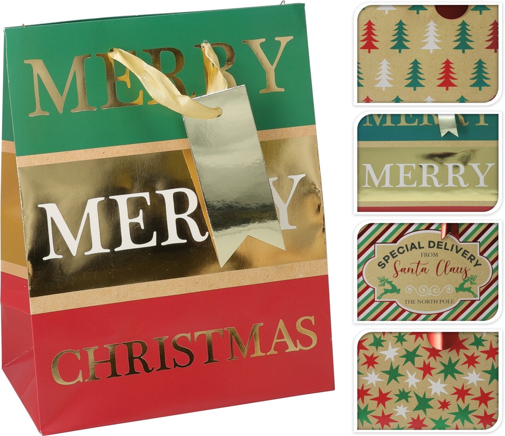 GIFTBAG MEDIUM 4ASS DESIGN (FM)