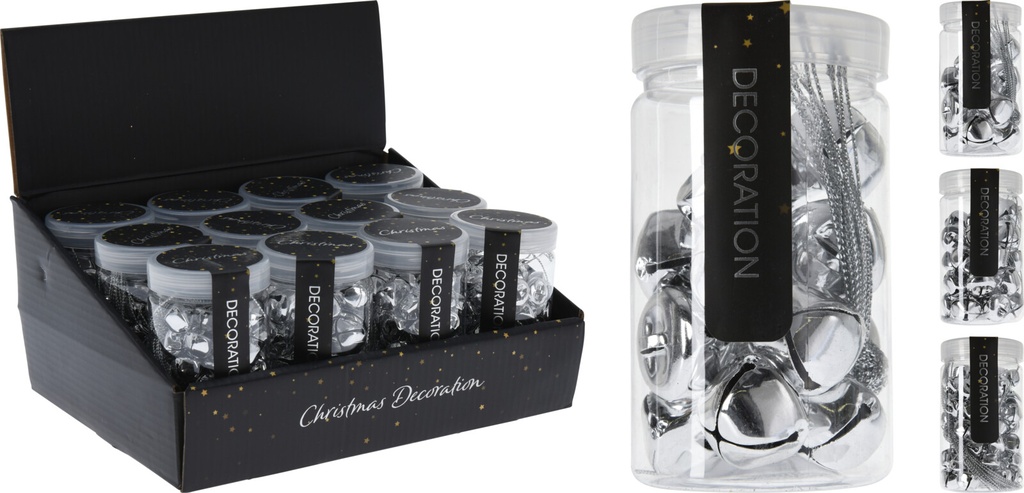 BOTE CASCABEL PLATA 25-20-15MM