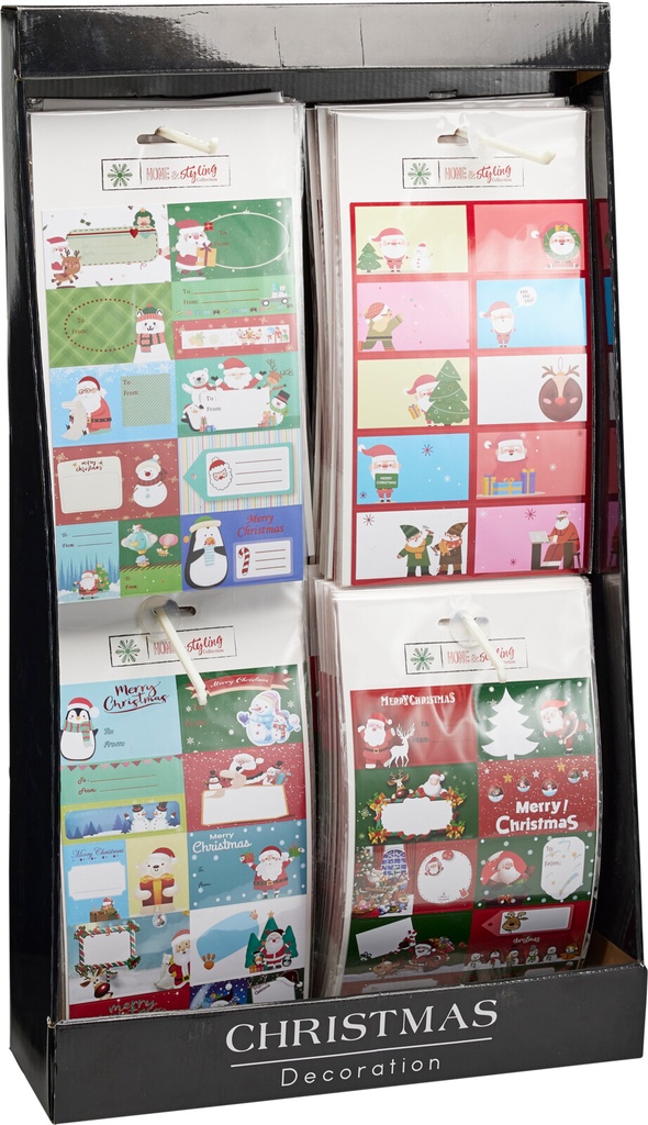 GIFT TAG STICKER SET3 4ASS