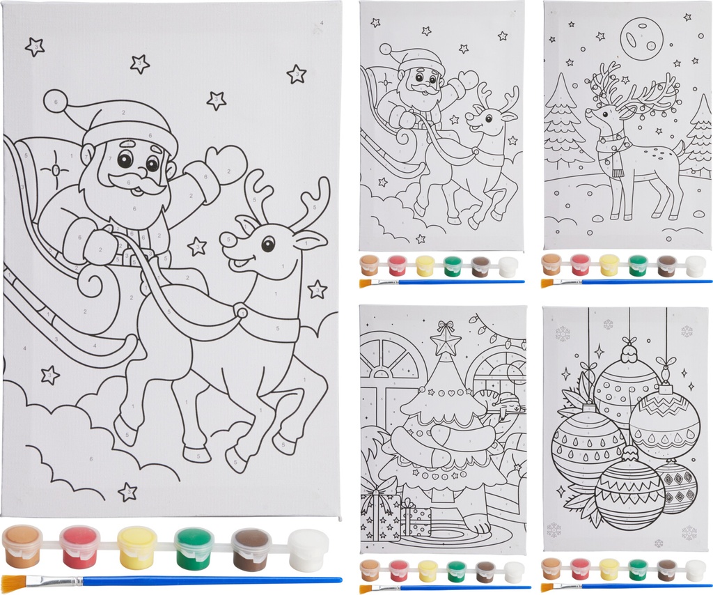 PAINT SET PAINT BY NUMBER 3ASS (F1)