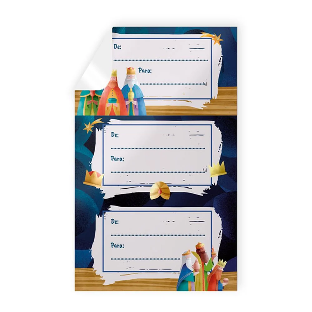 BLISTER 9 STICKERS NAVIDAD REYES MAGOS
