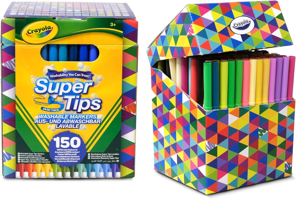 150 ROTULADORES SUPER PUNTA SUPER TIPS LAVABLES