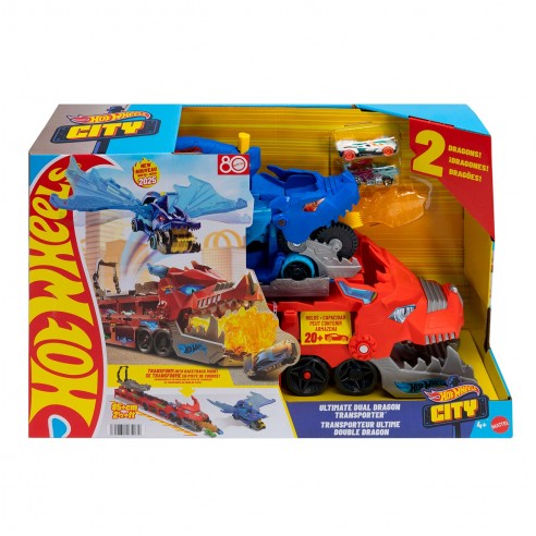 HOT WHEELS DRAGON TRANSPORTADOR MATTEL