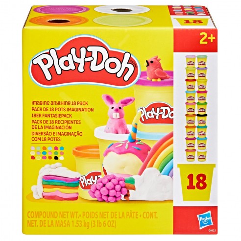 PLAY-DOH PACK 18 BOTES HASBRO