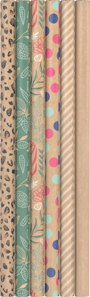 PAPEL REGALO KRAFT 70X200CM (50u)