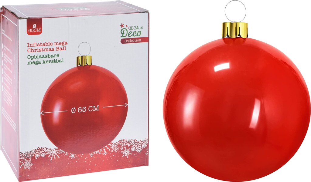 BOLA HINCHABLE 65CM ROJA