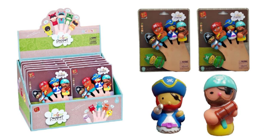 MARIONETA PVC DEDO PIRATAS