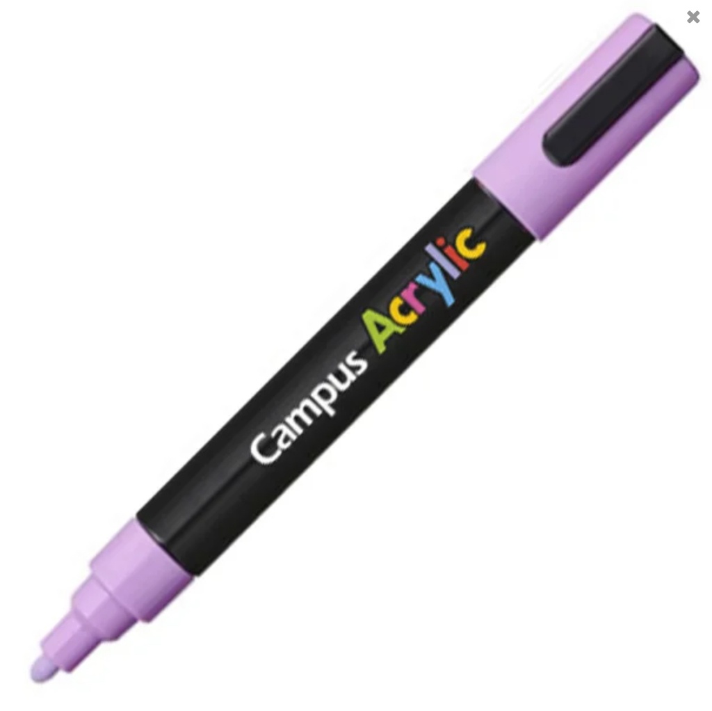 ROTULADOR CAMPUS ACRYLIC 2.5MM LILA PASTEL