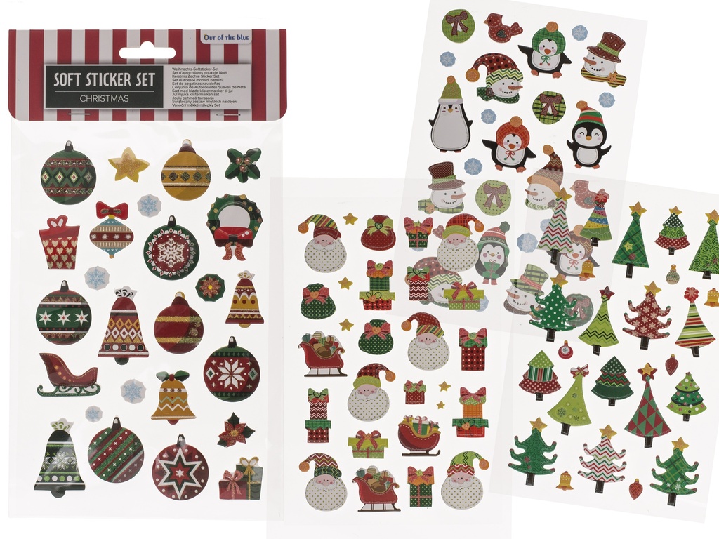 SET PEGATINAS BLANDAS NAVIDAD 160034