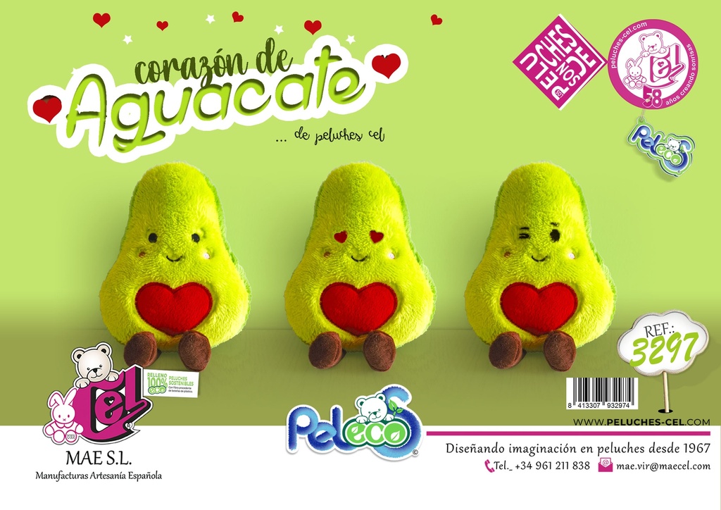 AGUACATES LOVE 3 SURT 20CM