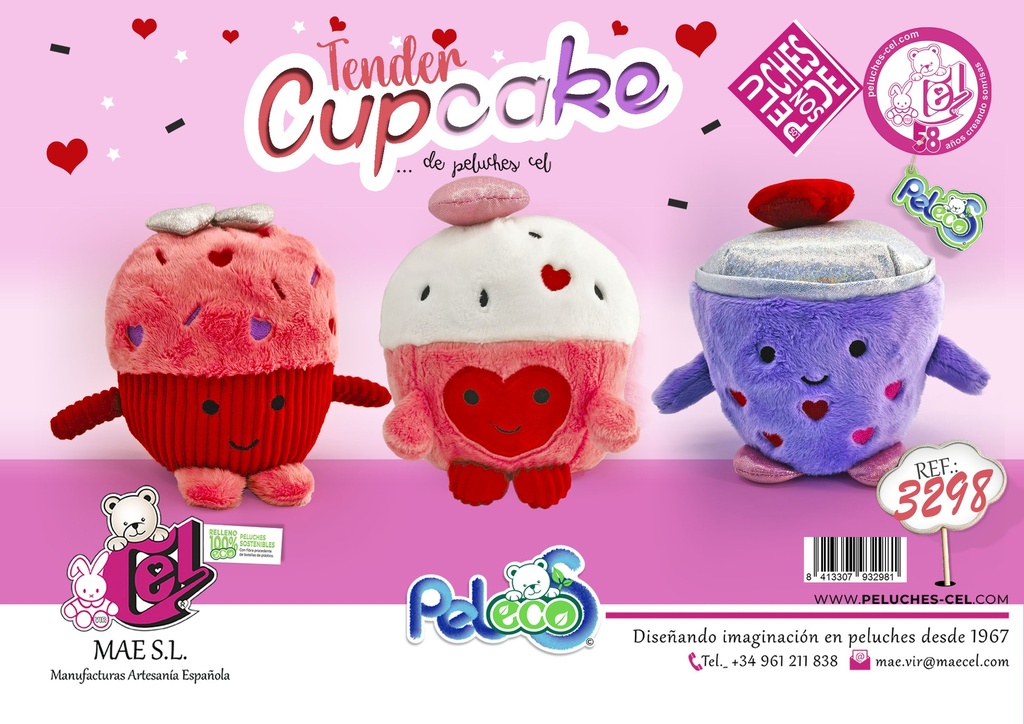 CUPCAKES 3 SABORES 20CM