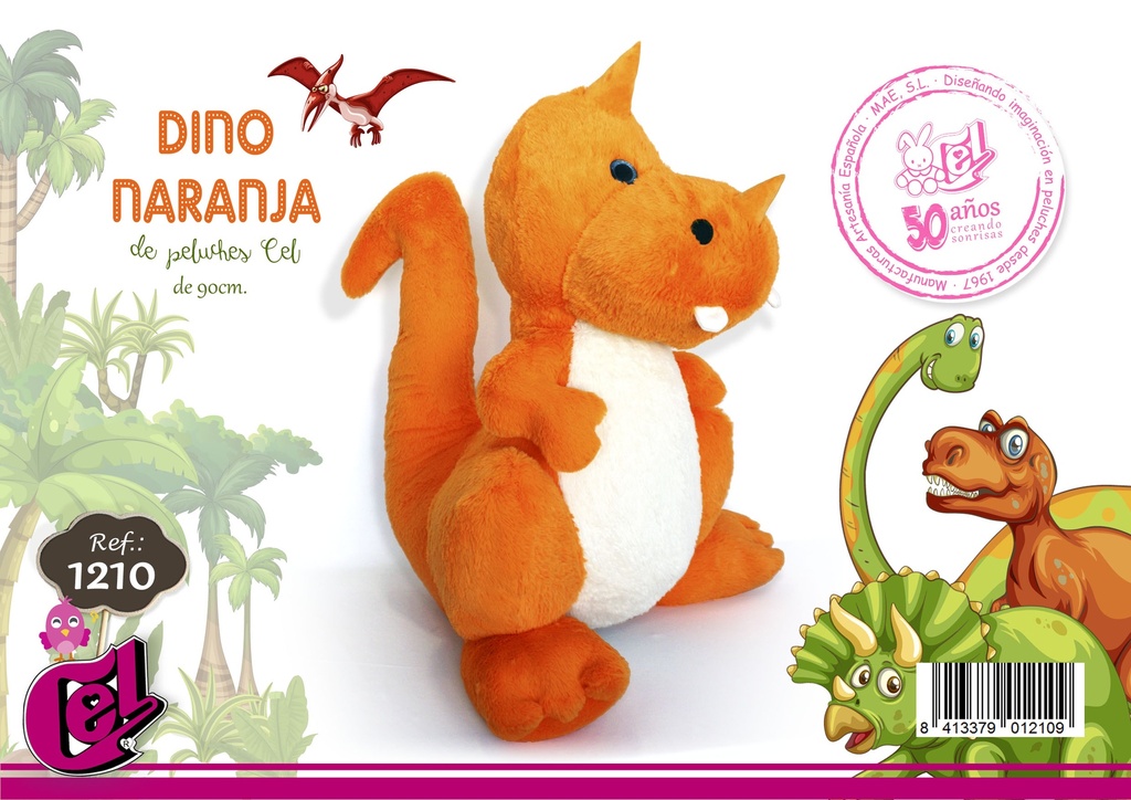 DINO NARANJA 90CM