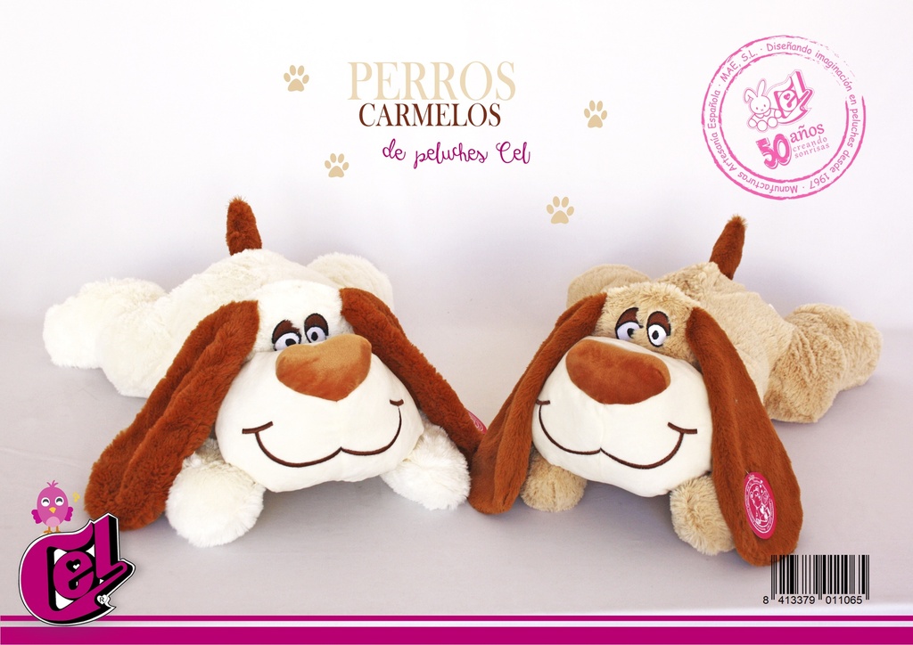 PERRO CARAMELO 55CM 2 COL