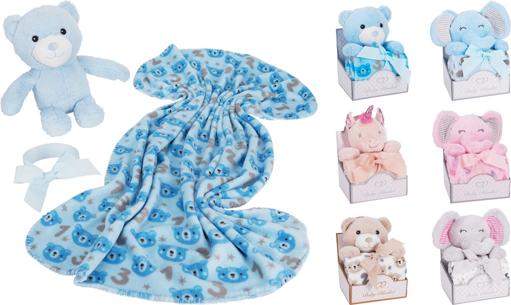 PELUCHE 33CM CON MANTA