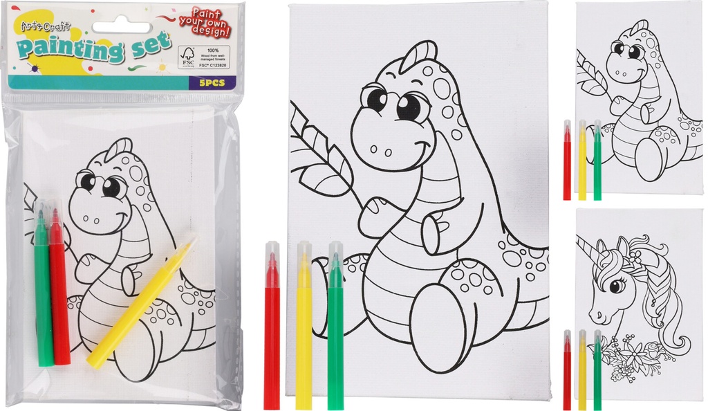 CANVAS PAINT SET OF 2