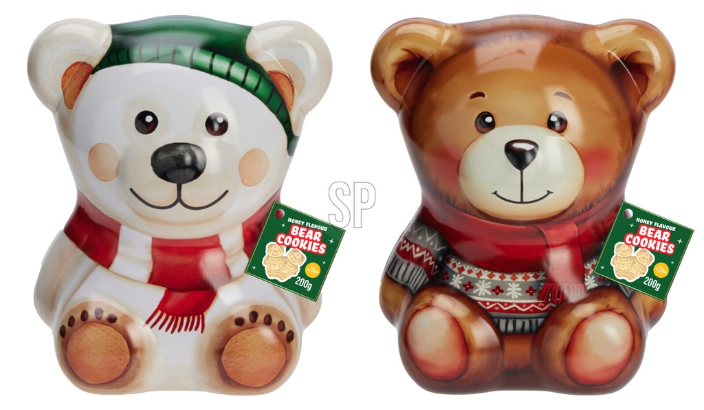 HONEY COOKIES IN BEAR TIN 2ASS