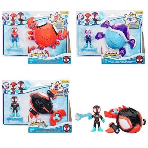 SPIDEY WATER WEBS FIGURAS Y VEHICULOS