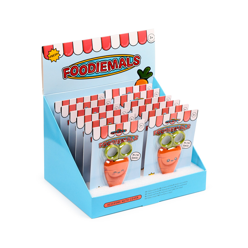 TIJERAS INFANTILES C/FUNDA CECIL LA ZANAHORIA FOODIEMALS