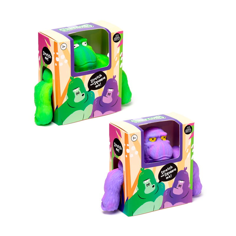 JUGUETE ESTRUJABLE ELASTICO GORILA 18CM