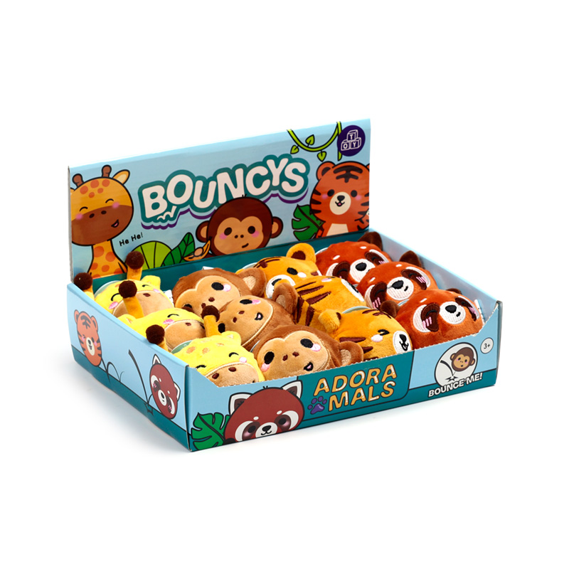 JUGUETE PELOTA DE PELUCHE ANIMALES SALVAJES ADORAMALS