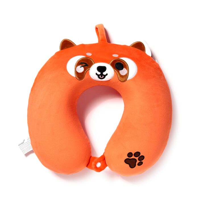ALMOHADA DE VIAJE C/MEMORIA DE FORMA RELAXEAZZZ EL PANDA ROJO RU