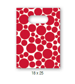 BOLSA ASA 18X25 BURBUJAS ROJO