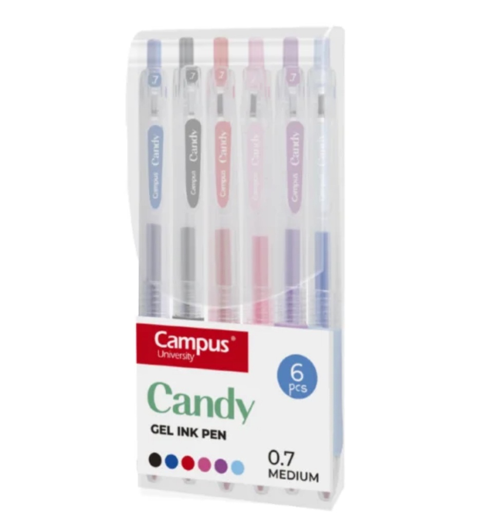 BOLIGRAFO CAMPUS CANDY /6UD SURTIDOS