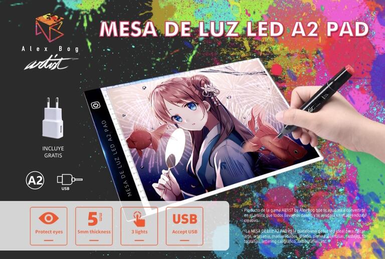 MESA LUZ LED A2 PAD ARTIST