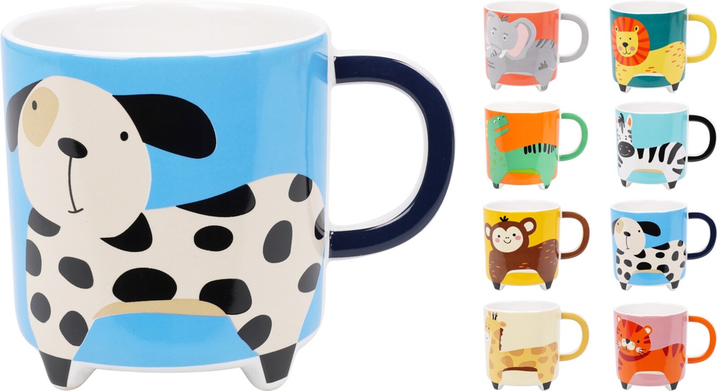 TAZA ANIMALES 360ML 8MOD.