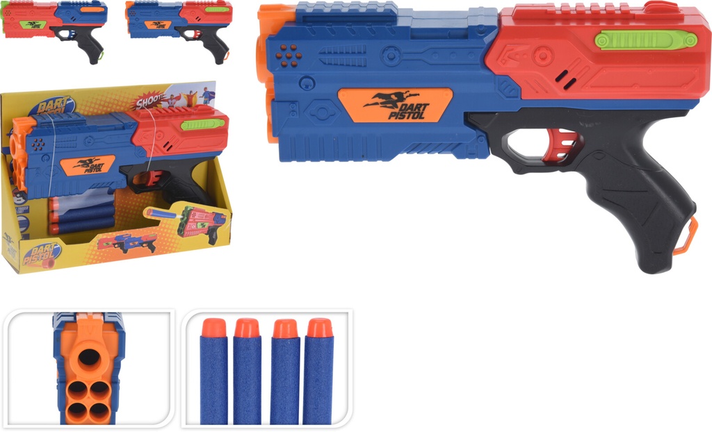 PISTOLA DARDOS DE GOMA