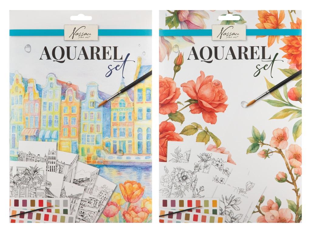SET ACUARELA 26X21CM 8H