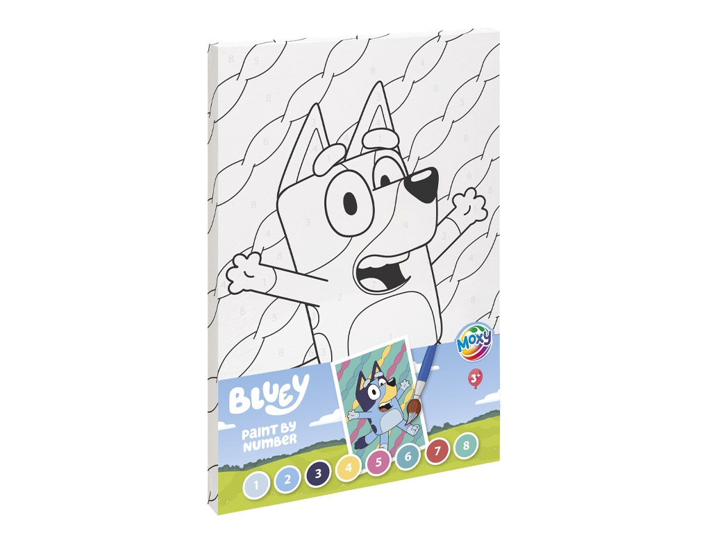 PINTAR POR NUMERO BLUEY