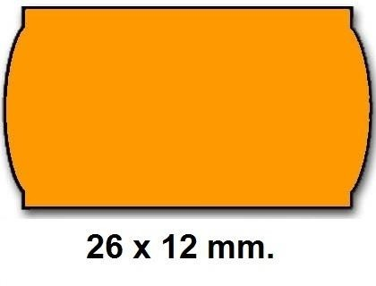 ETIQUETA 26X12 FLUOR NARANJA P+T ADH2 METO