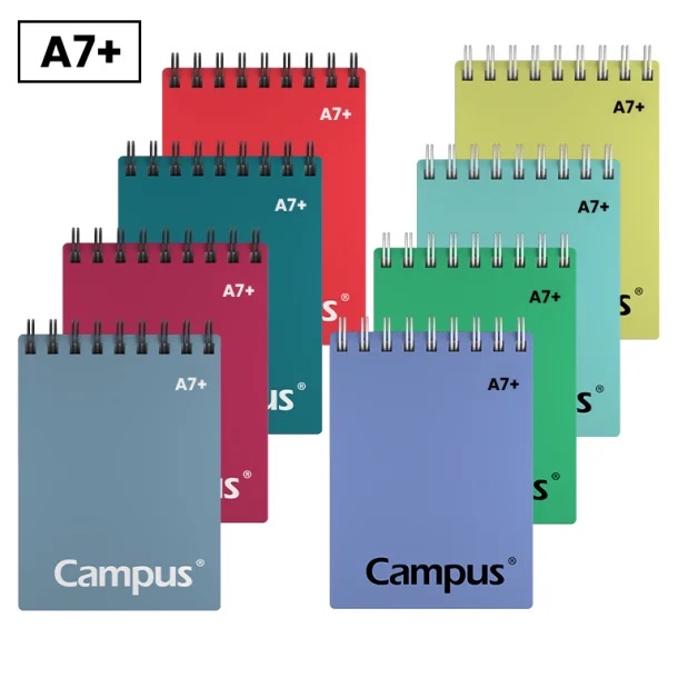 BLOC ESPIRAL CAMPUS A7 APAISADO TAPA SOFT 60H 80GR 4MM