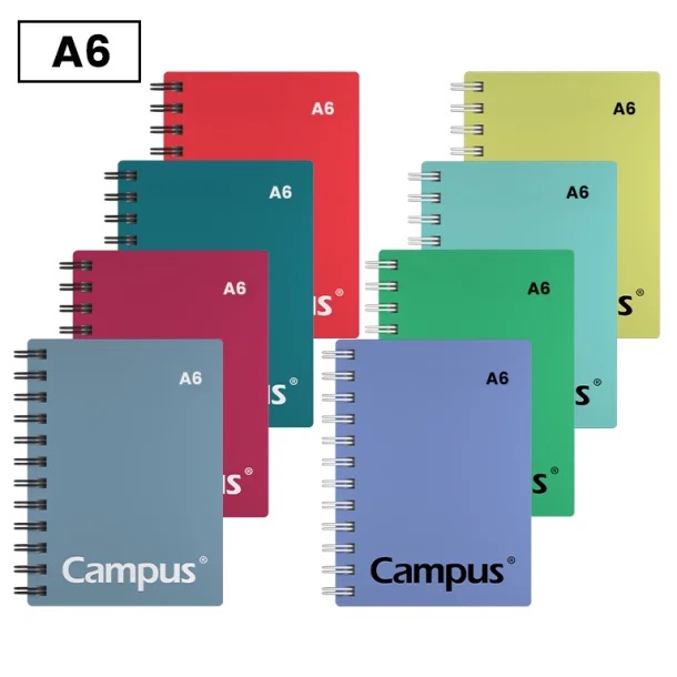BLOC ESPIRAL CAMPUS A7 NATURAL TAPA SOFT 60H 80G LISO