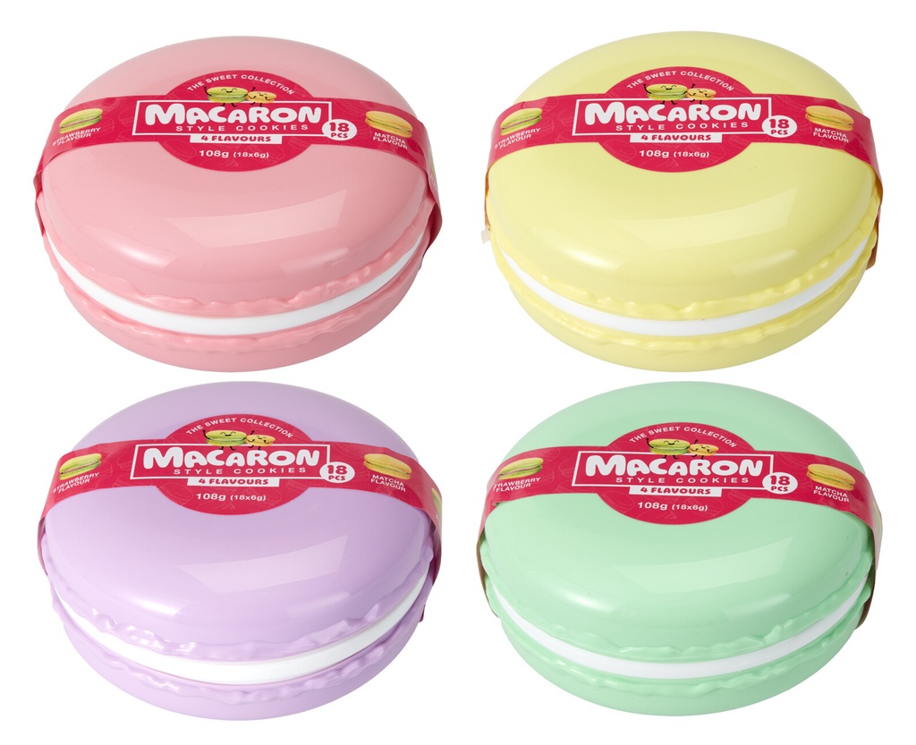 ESTUCHE MEGA MACARON GALLETAS 18U