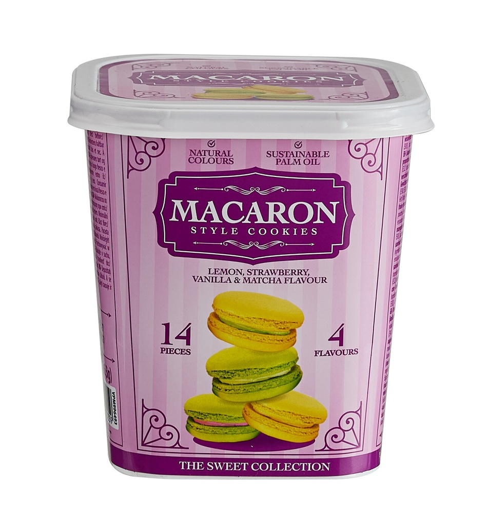 BOTE GALLETAS MACARONS 14U