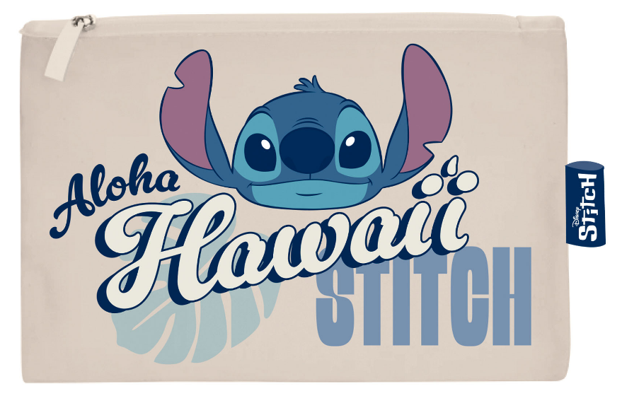 NECESER PLANO C/CREMALLERA 22.5X16CM. LILO & STITCH WD17640
