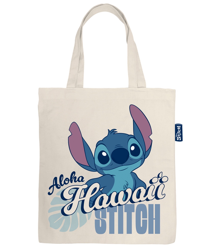 BOLSA DE ALGODON CON ASA 37X41CM LILO&STITCH WD17639