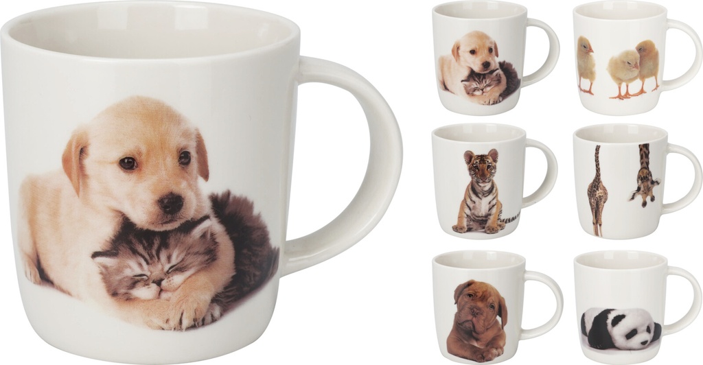 TAZA PORCELANA ANIMALES